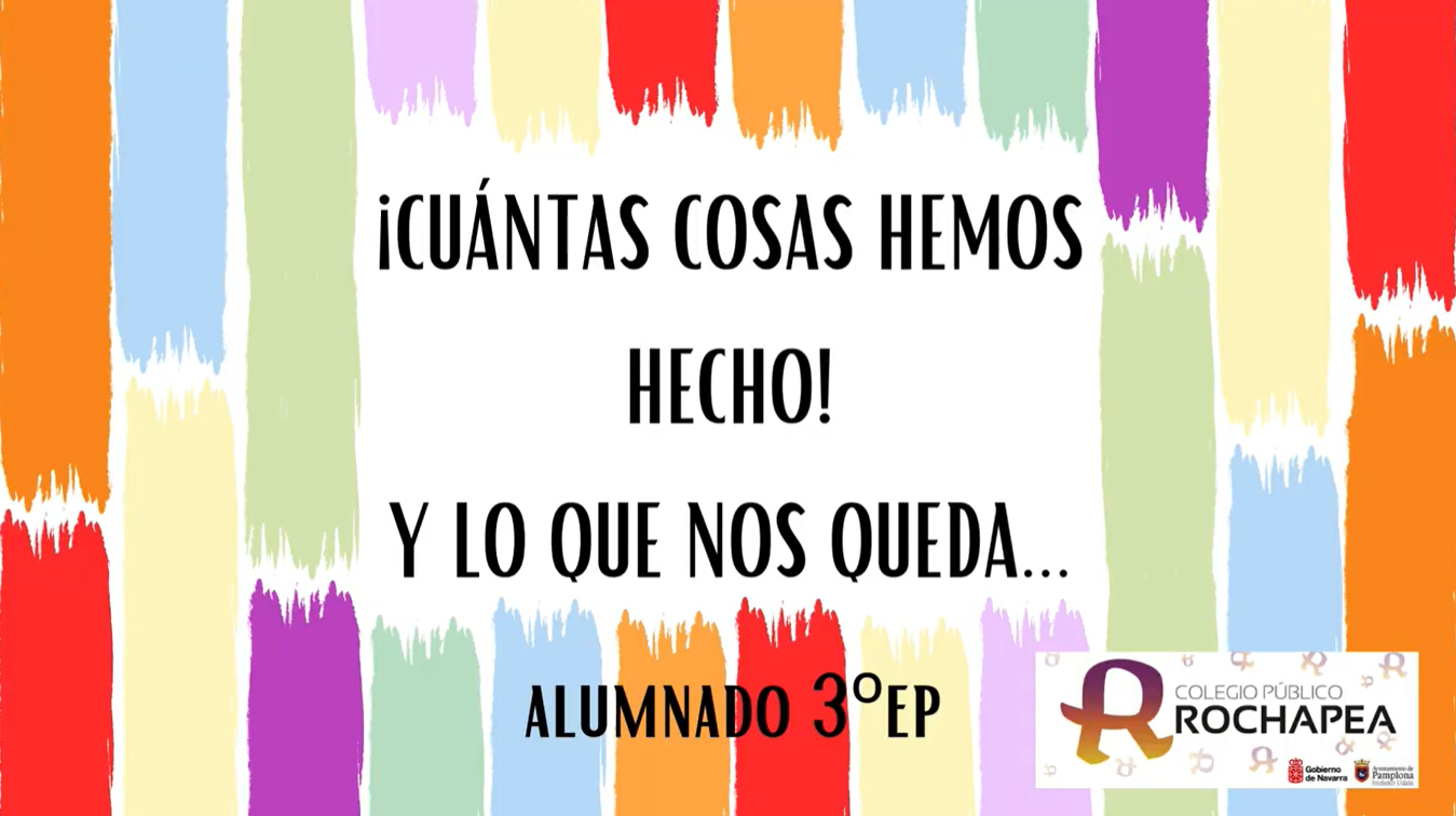 3º de Primaria nos habla de todo lo que han hecho este curso